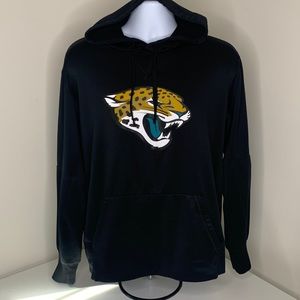 Men's New Era Black Jacksonville Jaguars Combine Authentic Stadium Logo Pullover
